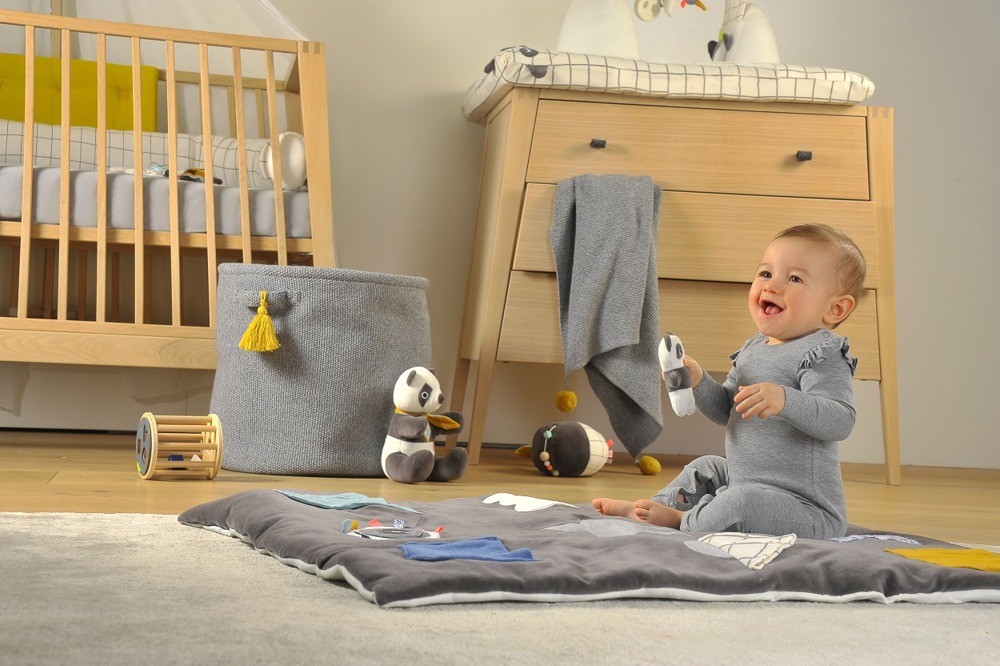 Kikadu Kosze na Akcesoria Panda 3 szt. | Pokój Dziecięcy