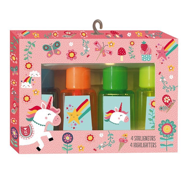Janod Zestaw Zakreślaczy Jednorożec 4 szt. 7+