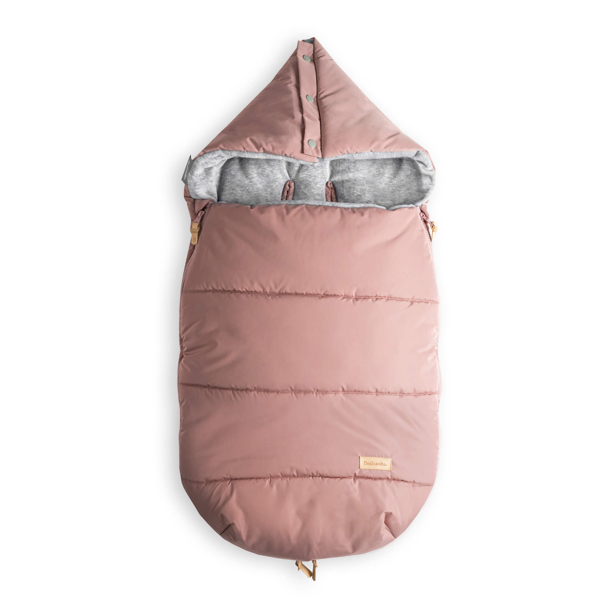 Beztroska, Śpiworek do wózka Robin Chudek - pudrowy różowy