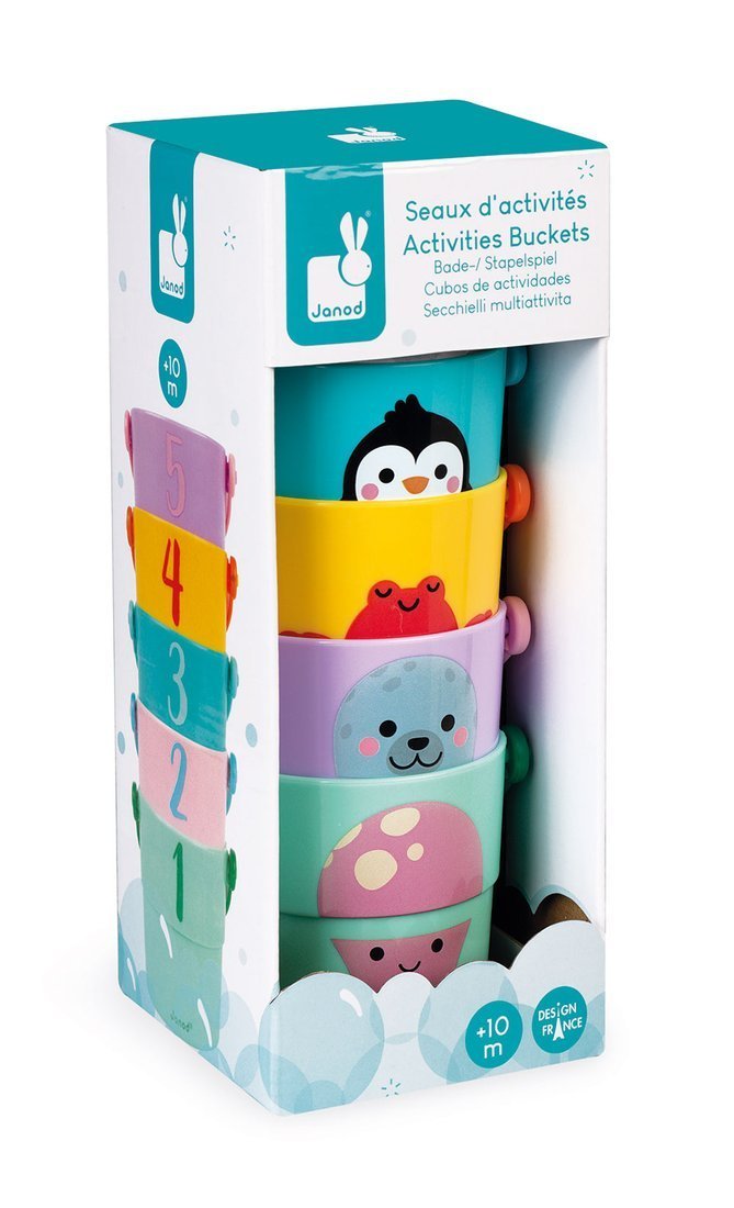 Janod Wiaderka do Kąpieli Zwierzątka 5 el. 10m+