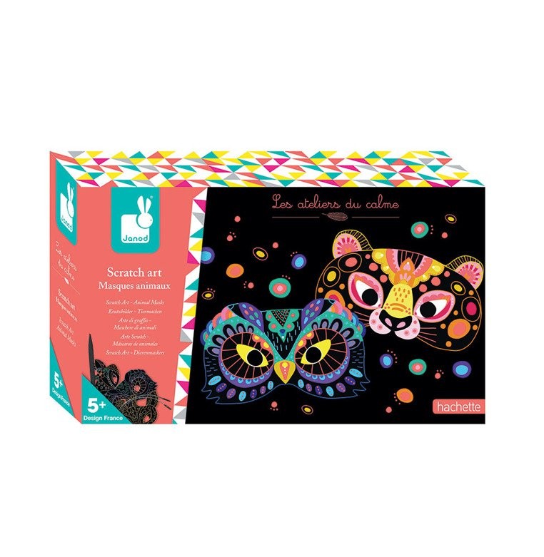 Janod Zestaw Artystyczny Maski Zwierząt 5+ lat