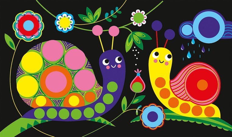 Janod Zestaw kreatywny Okrągłe naklejki Wiosna 3+