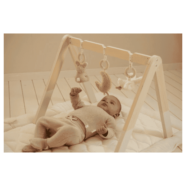 Little Dutch Pałąk Interaktywny Newborn Naturals Drewniany 0-6m