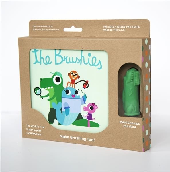 The Brushies Szczoteczka Dinozaur CHOMPS z książeczką 0+