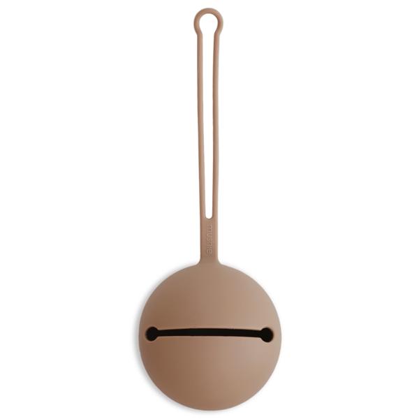 Mushie Etui na smoczek Kula Ball Natural | Silikon BPA-Free