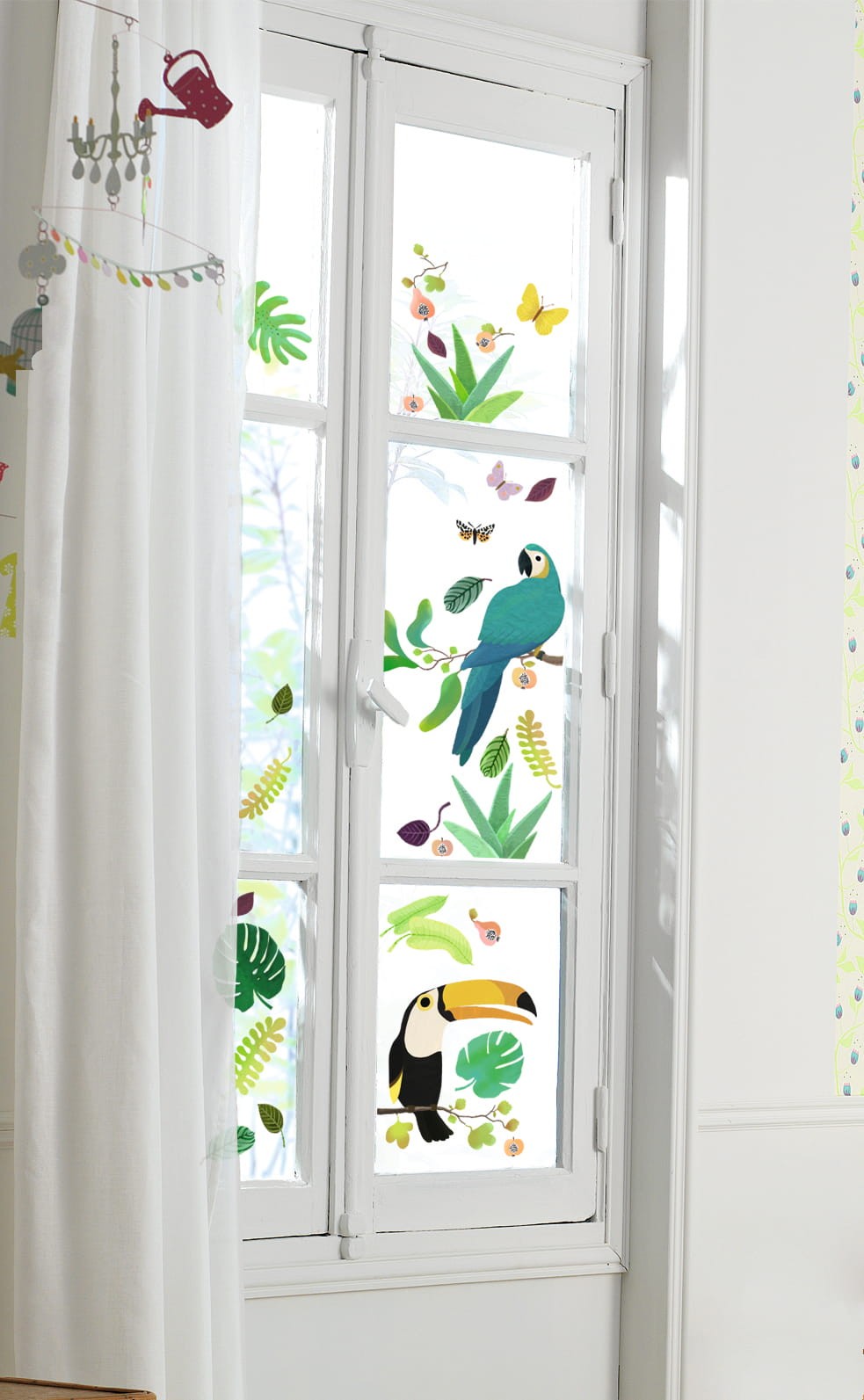 Djeco Naklejki na okno Dżungla 3+