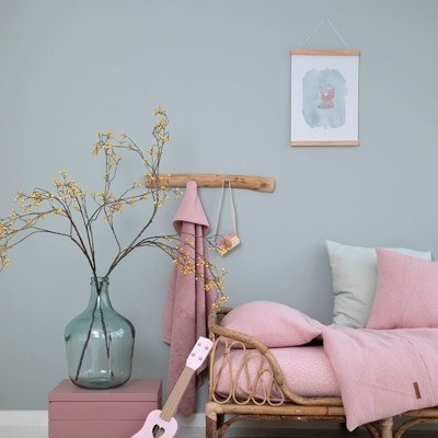 Little Dutch Śpiworek bawełniany Pure pink 110 cm