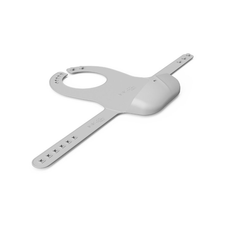 Everyday Baby Śliniak silikonowy szary 4m+