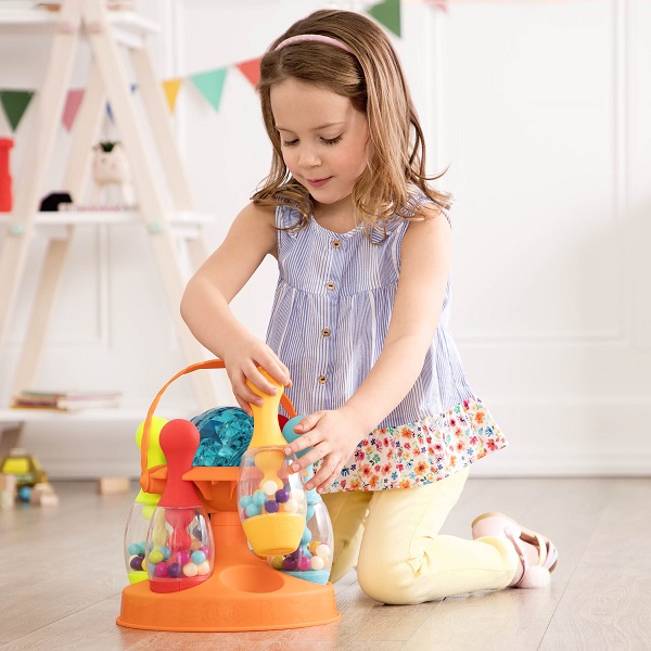 Btoys Zestaw do gry w kręgle ze świecącą kulą 18m+