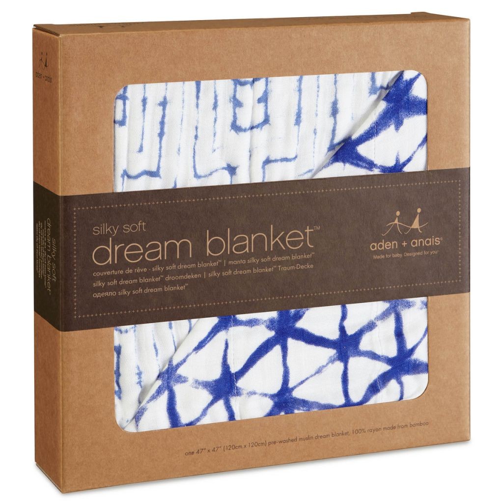 Aden & Anais Kocyk Bambusowy 120x120 Indigo Dream 0+