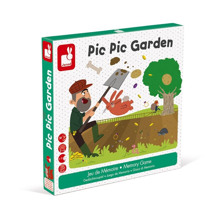Janod Gra Memory Skarby w ogrodzie 3+