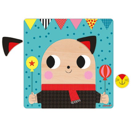 Janod Układanka magnetyczna Zwierzątka 2-5 lat