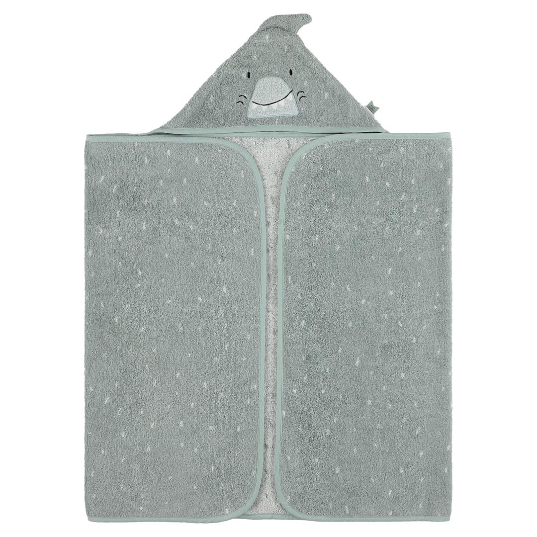 Trixie Baby Ręcznik kąpielowy z kapturem Rekin 70×130 cm