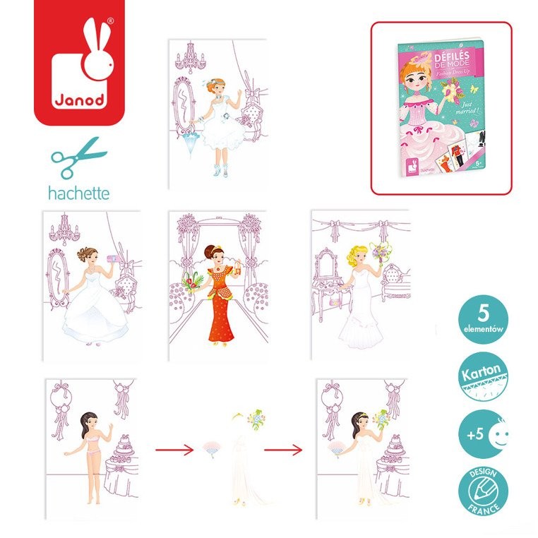 Janod Zeszyt Artystyczny Pokaz Mody 6+