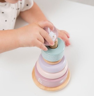 Little Dutch Piramida Róż Drewniana 6el 1+