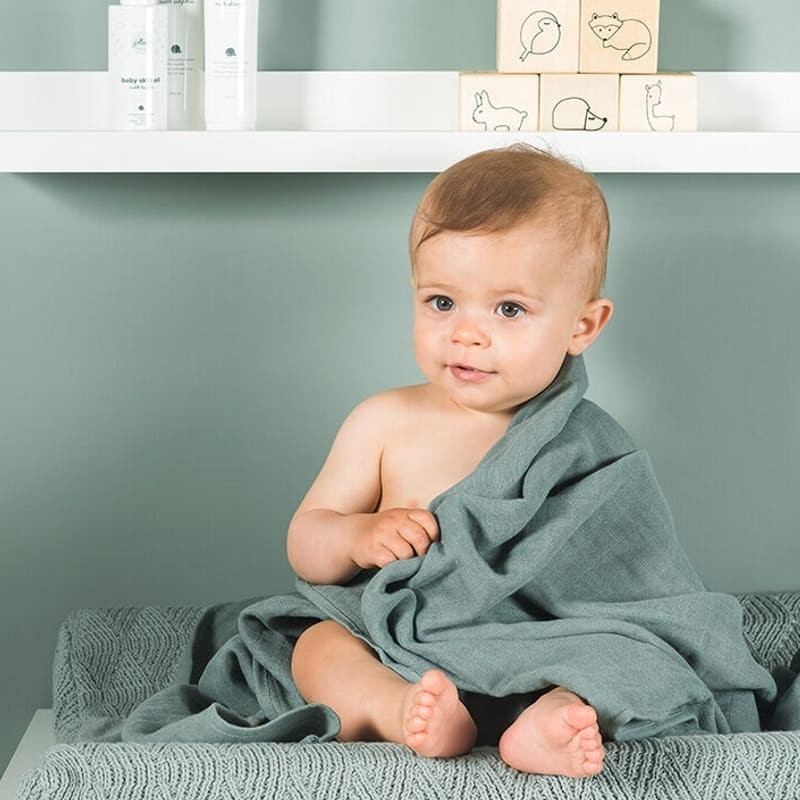 Jollein Pieluszki bambusowe 70x70 cm Ash Green 4szt