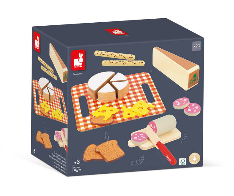 Janod Zestaw Francuski Aperitif Deska Serów 3+
