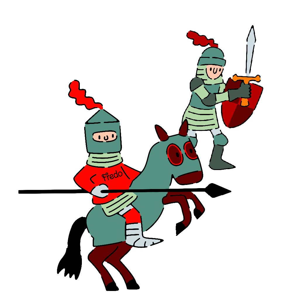 Djeco Szablony do malowania Rycerze 4+