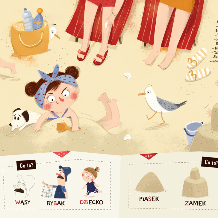 Pucio na wakacjach - Ćwiczenia wymowy 3+