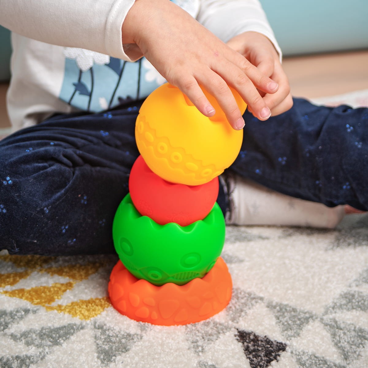 Mom's Care Piramida Sensoryczna Kontrastowa 6el 0+