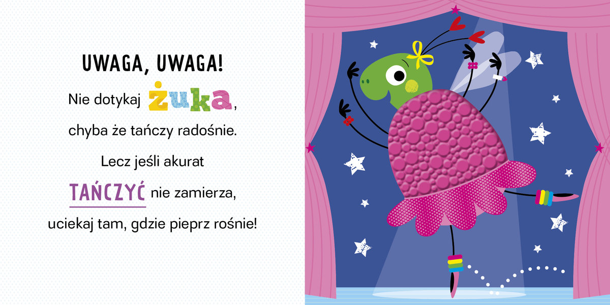 Uwaga pająk - książeczka sensoryczna 0-2 lata
