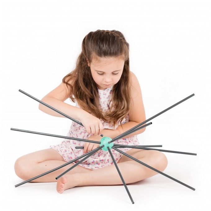 Zwariowany Namiot Konstrukcyjny Zielono-Szary 5+