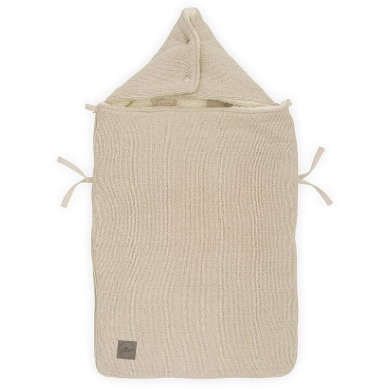 Jollein Śpiworek Bliss Knit do wózka i fotelika 0+ Nougat