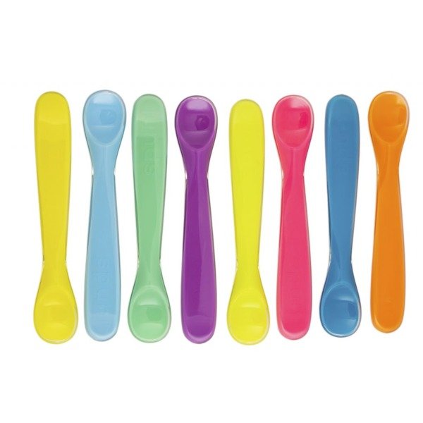 Spuni Łyżeczki do karmienia Poziom 2 6m+ Oops! Orange / Bouncing Blue