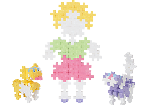 Plus-Plus Midi Pastel 70 szt. Walizka + Książeczka 3+