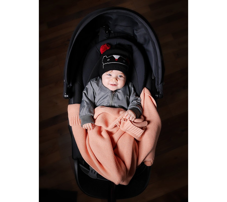 Lullalove Bambusowy Koc Brzoskwinia 80x100cm