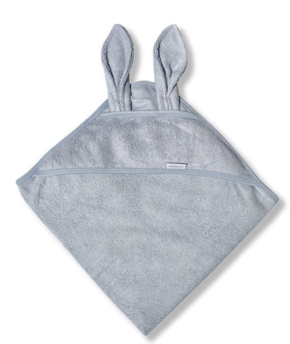 Bamboom Ręcznik z Kapturkiem Popielaty 100x100 cm od Urodzenia