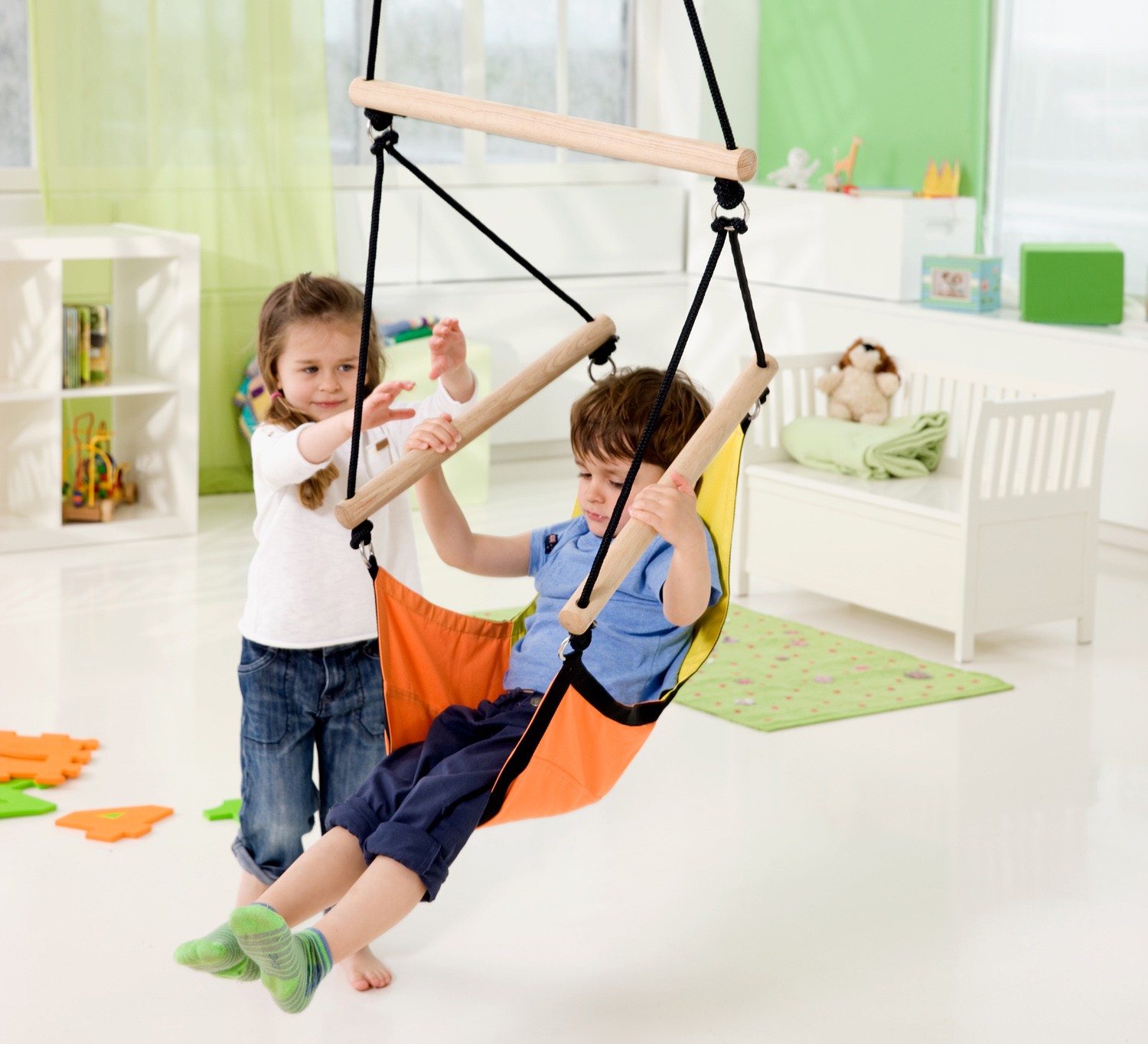 AMAZONAS Huśtawka KID S SWINGER żółta 1+