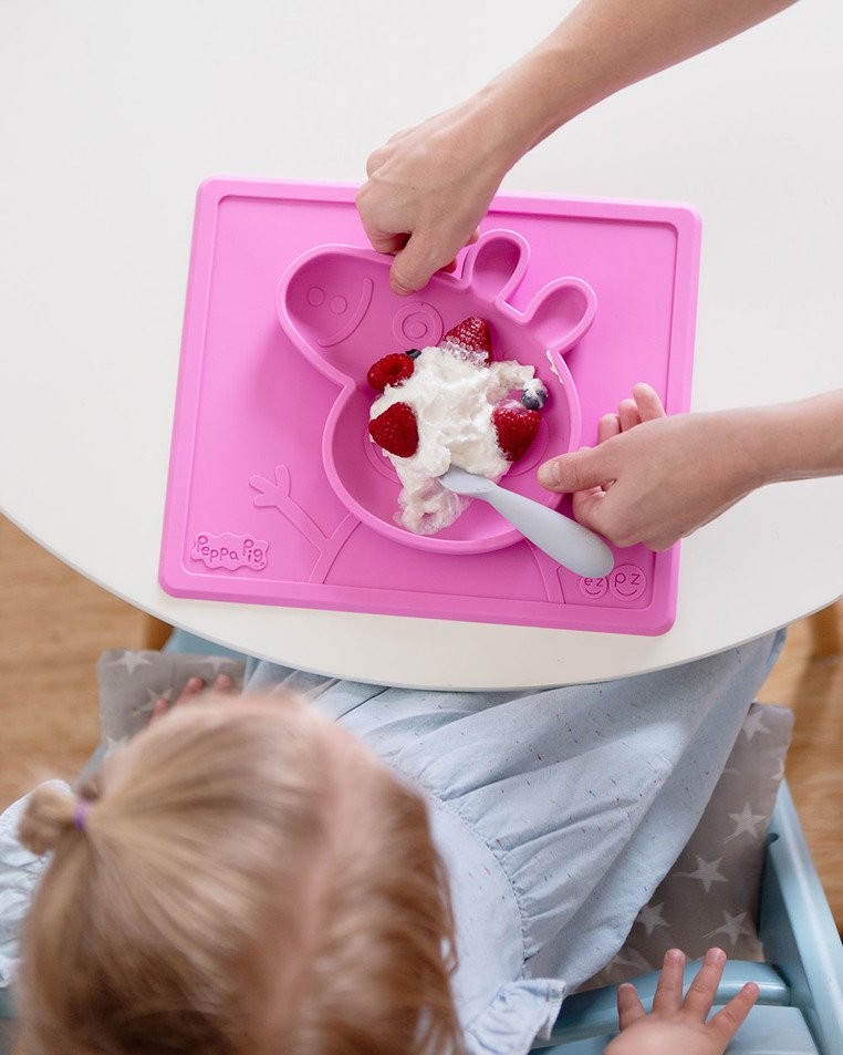 EZPZ Miseczka z Podkładką 2w1 Peppa Pig Różowa