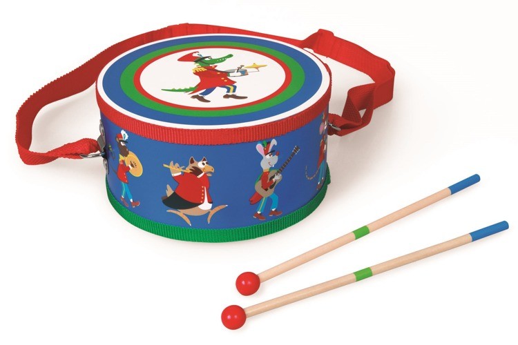 Scratch Bęben Fanfare Drewniany Instrument +2