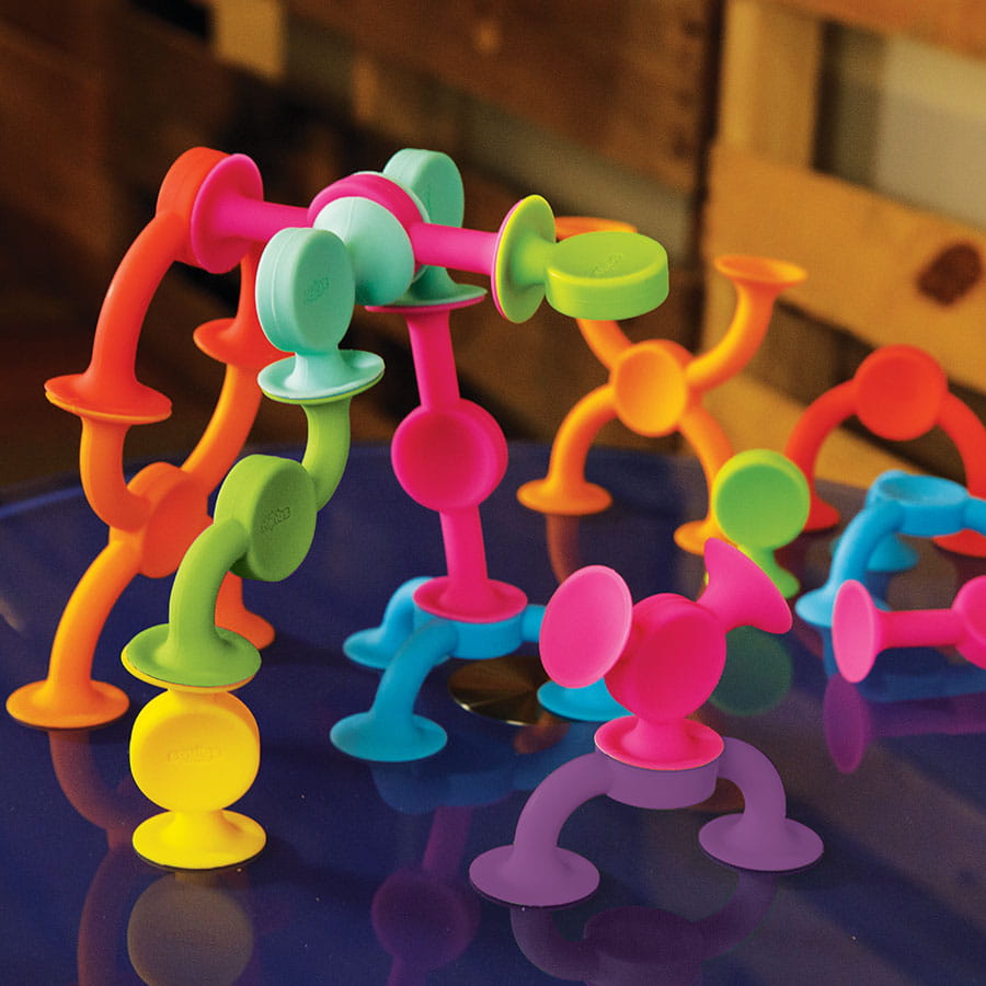 Fat Brain Toys Przyssawki Squigz 2.0 - 36 Klocków 3+