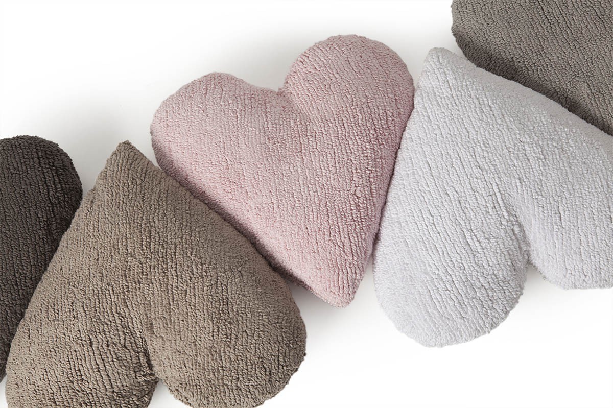 Lorena Canals Poduszka dziecięca Serce Rosa 50×47 cm