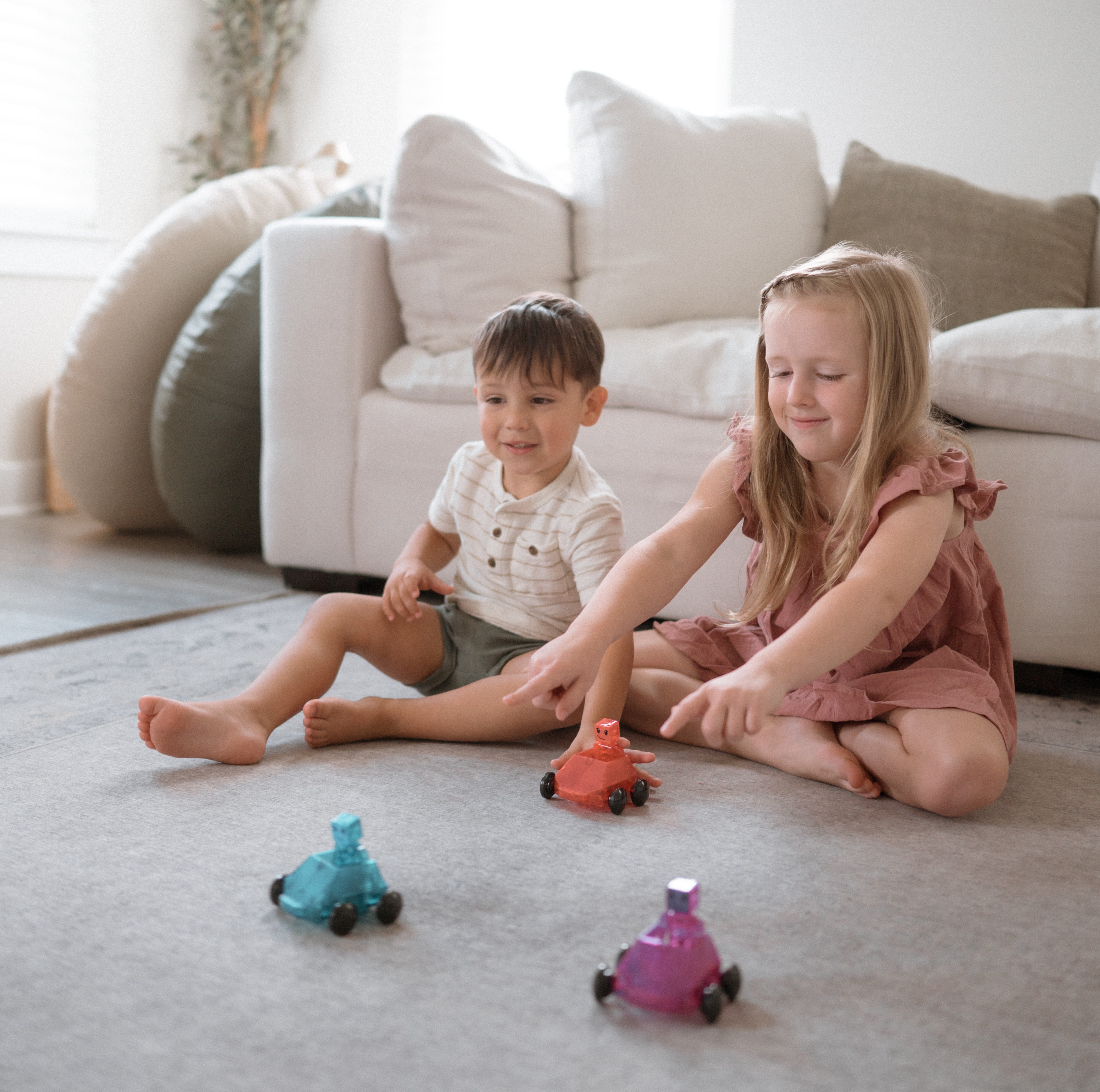 Magna-Tiles Magnetyczne Samochodziki Dashers 6 el. 3+