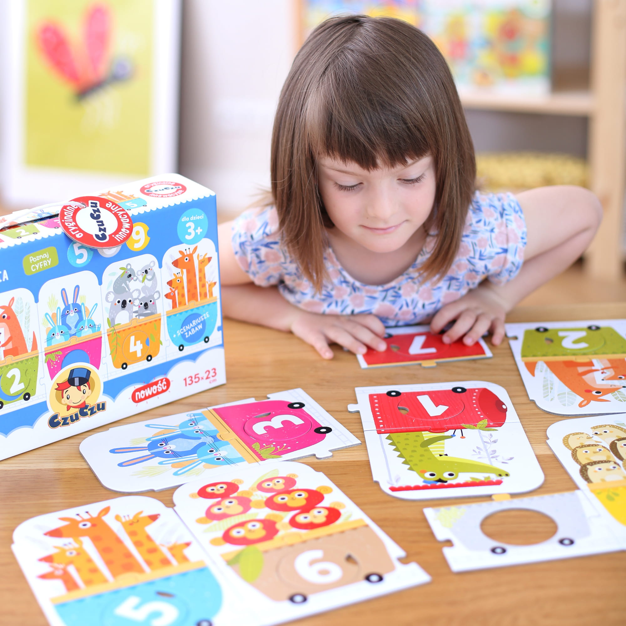Czuczu Puzzle Pociąg do liczenia 30el 3+