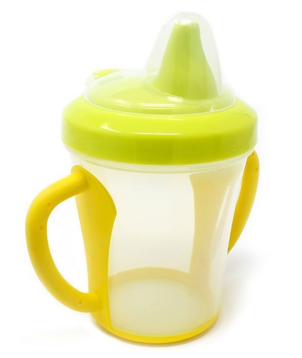 Poupy Kubek Niekapek z Uchwytami Zielony 270ml 4m+