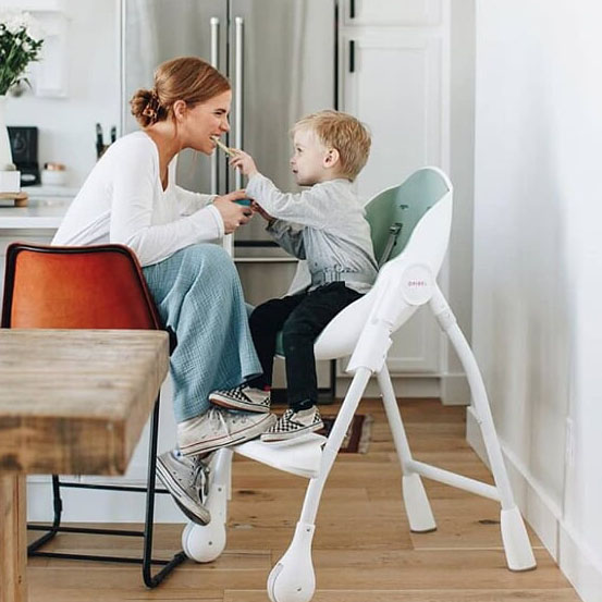 ORIBEL, Krzesełko do karmienia CIEMNOSZARY Cocoon™