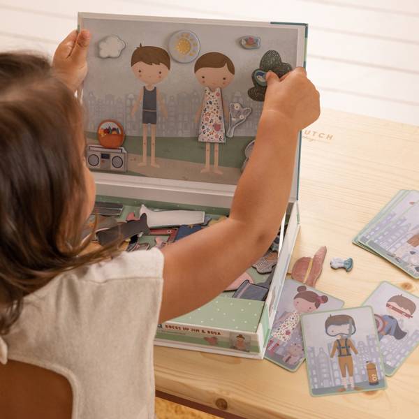 Little Dutch Układanka Magnetyczna Rosa & Jim 3+ lat