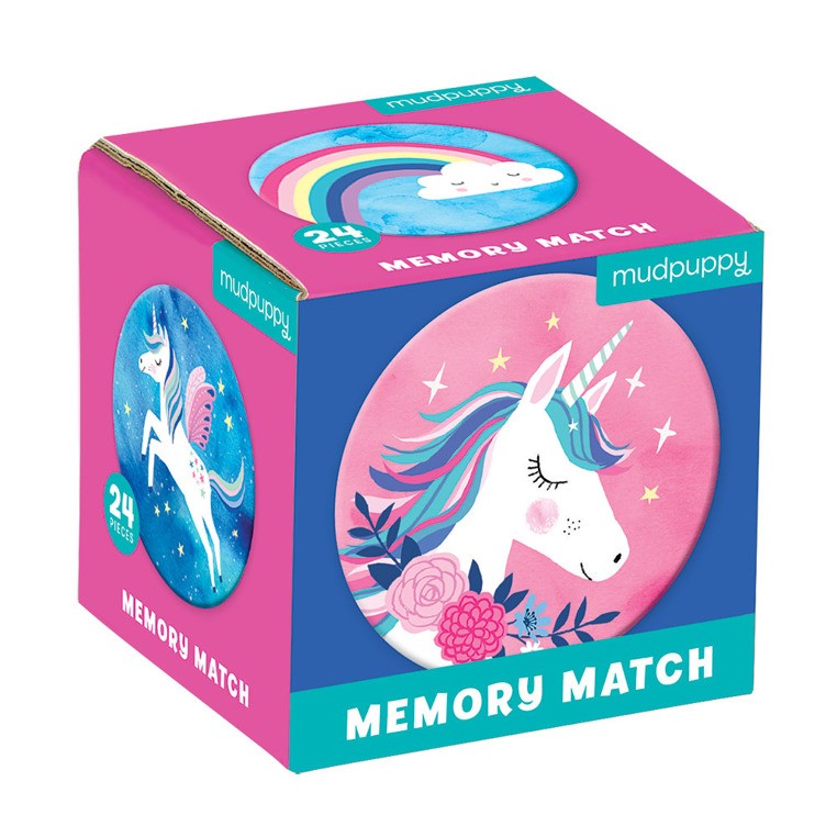 Mudpuppy Gra Mini Memory Magiczne jednorożce 4+