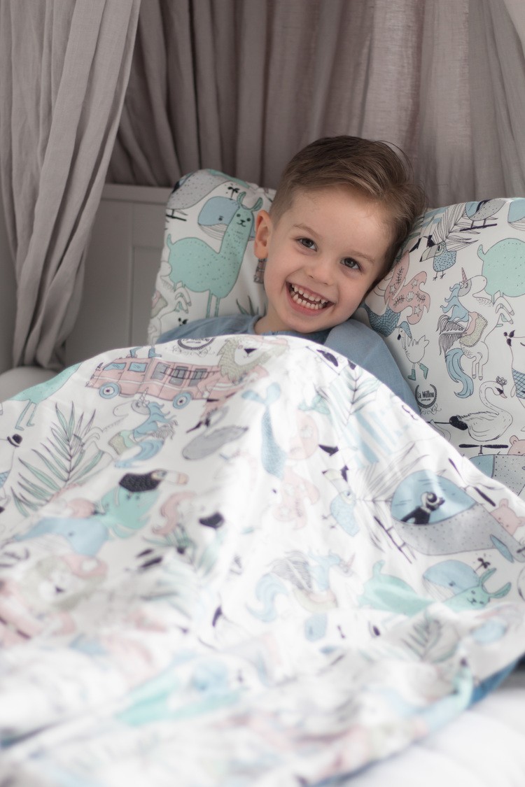 La Millou Poduszka Bambusowa 40x60cm UNICORN SUGAR BEBE