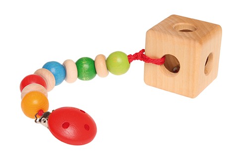 Grimm's Grzechotka kostka drewniana 0+ cm | Fabryka Wafelków