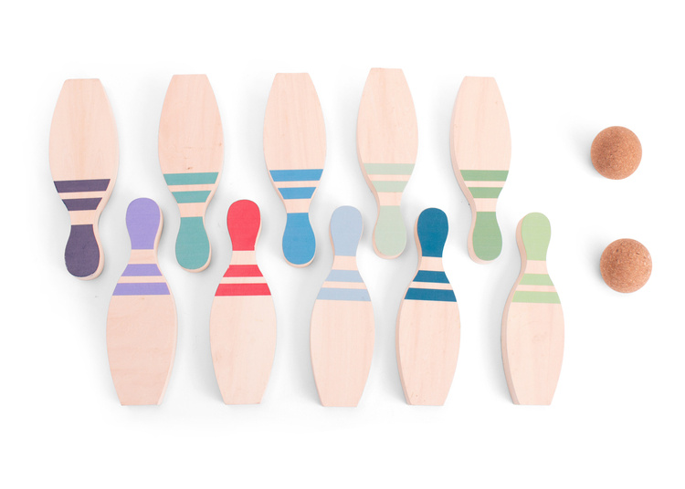 BS Toys Drewniane Kręgle z Cyferkami 3+ lat