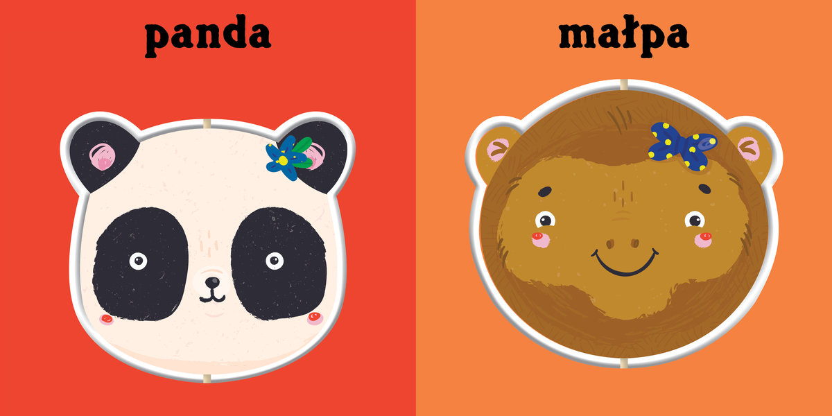 Wydawnictwo Wilga Dzikie zwierzęta Obracanka 0-2 lata