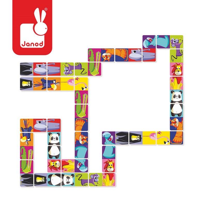 Janod Domino Dżungla XL - Gra Edukacyjna 3+