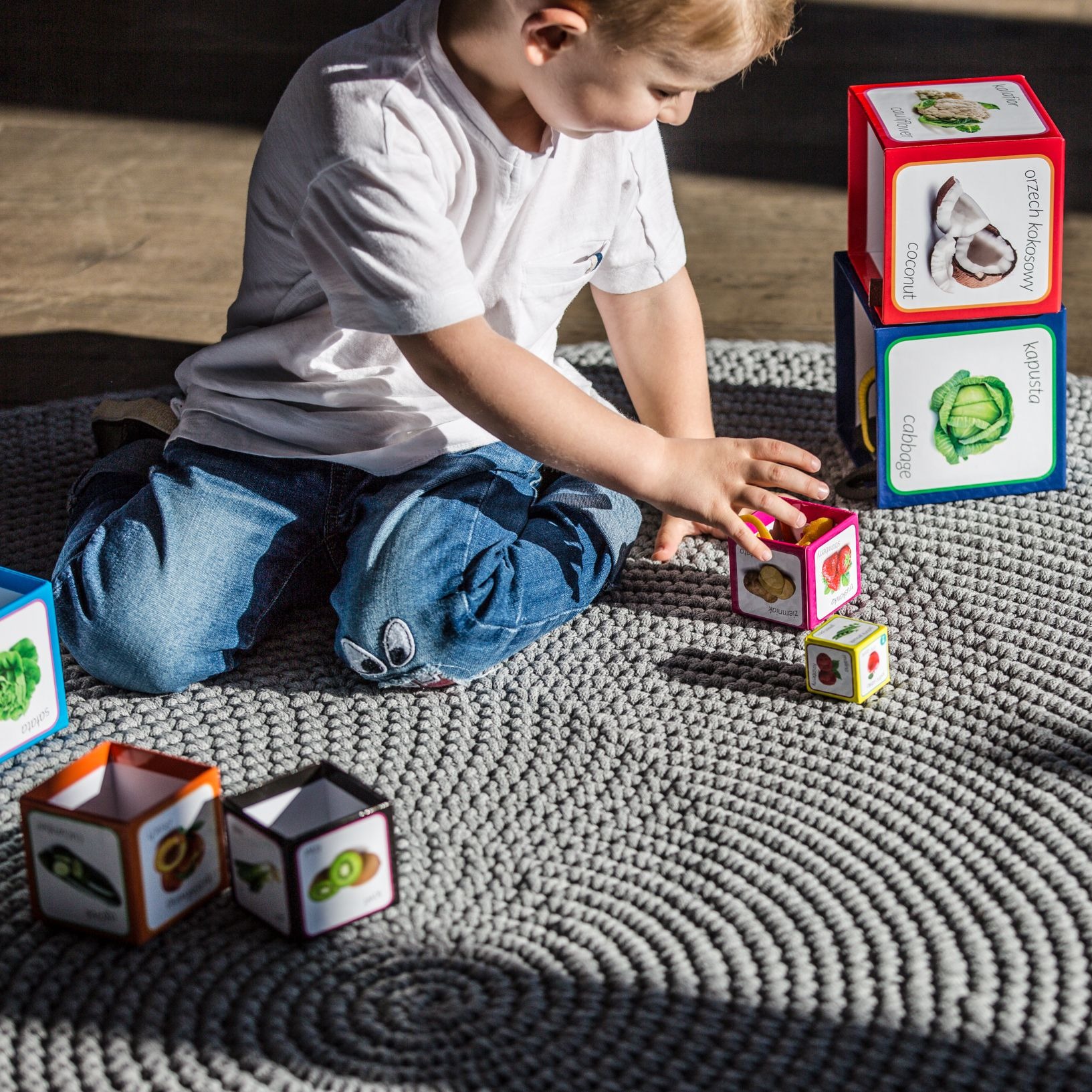 Piramida Zabaw Owoce i Warzywa 12el 1+