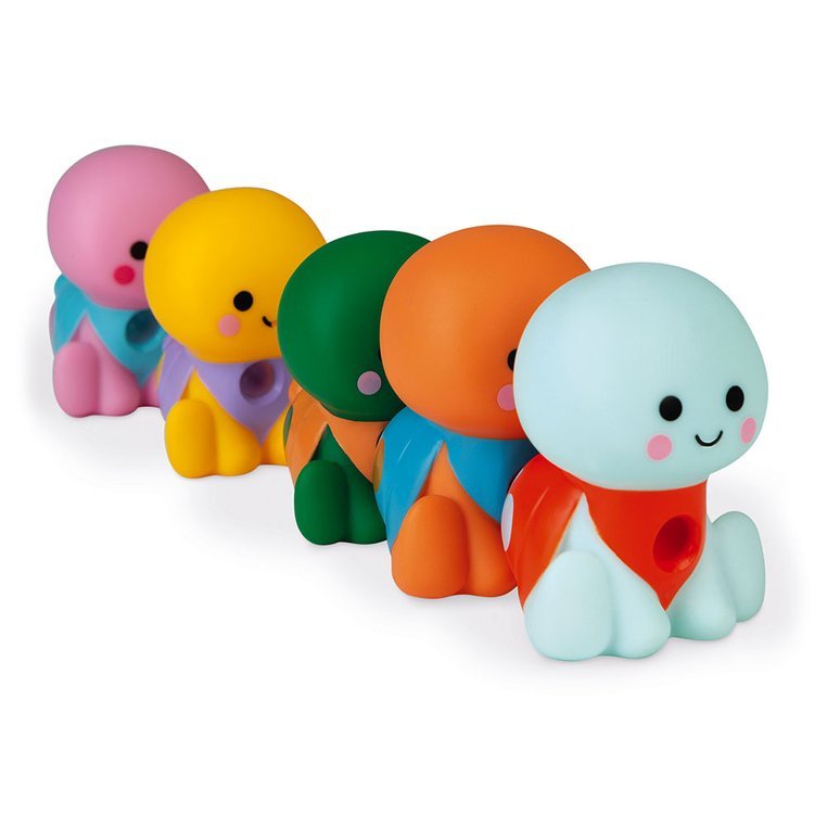 Janod, Zestaw figurek do kąpieli Rodzina żółwi 5 el. 10 m+