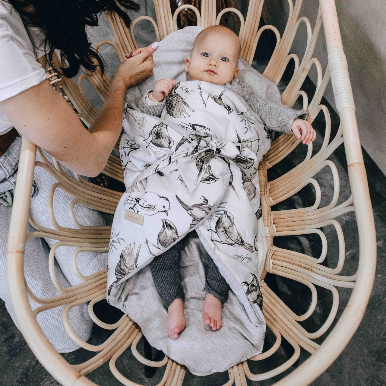 Rożek Niemowlęcy Beztroska Polskie Zwierzęta 75x75cm